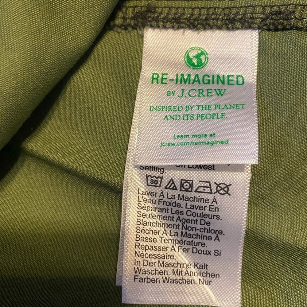 NEW- J. Crew Resin-coated twill field jacket. Mossy Brown. Size small - Picture 8 of 9